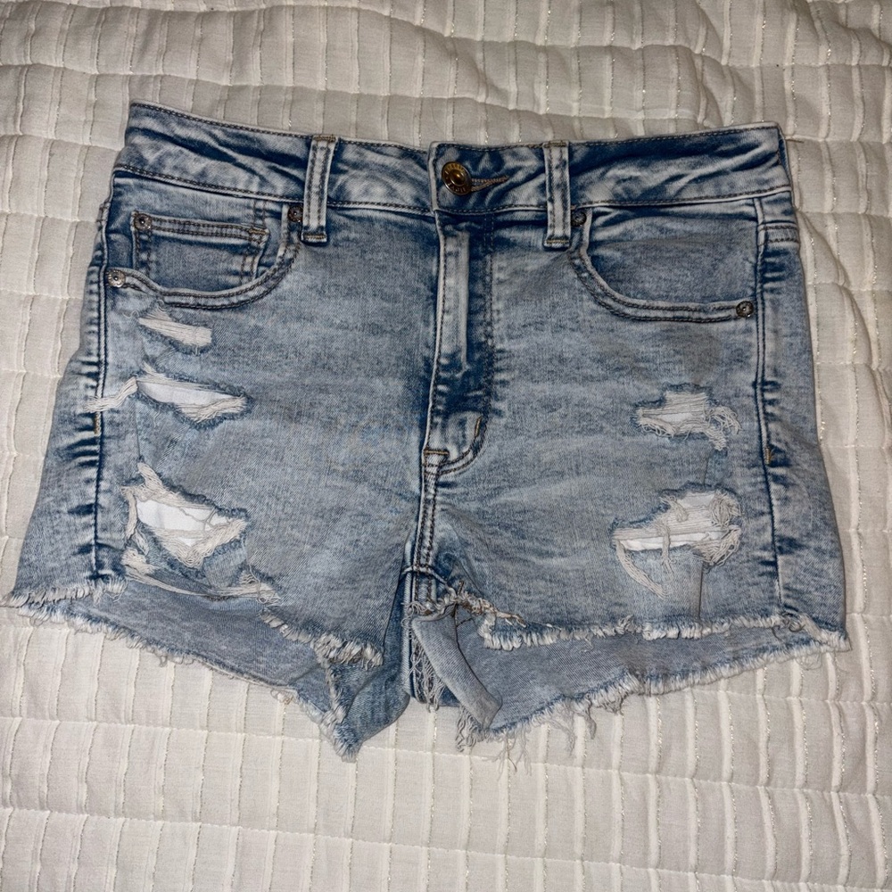 American Eagle Hi-Rise Shortie Shorts size 6